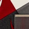 Designer Teppich mit Konturenschnitt Karo Muster Rot Produktbild-Vorschau 4
