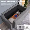 Sofa HOMCOM 2-osobowa, kanapa z miejscem do przechowywania, Podgląd zdjęcia produktu 4