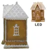 Clayre & Eef Lebkuchenhuis met LED-verlichting, 12x9x15 cm, Productafbeelding-voorbeeld 2