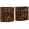 Sideboards 2 Stk. Räuchereiche 60x31x70 cm Holzwerkstoff Produktbild-Vorschau 1