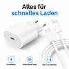 2x iPhone Lightning Ladegerät 20W Schnellladegerät mit Produktbild-Vorschau 7