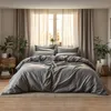 Schöner Wohnen Satin-Bettwäsche-Garnitur Pure Farbe grau Produktbild-Vorschau 4