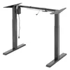 A dark gray electric sit-stand desk frame shown against a white background. Náhled obrázku produktu