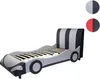 A child's bed designed to look like a race car. Produktbild-Vorschau