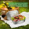 Jayseuw 800+1200ml Brotdose Edelstahl ohne Plastik BPA frei Produktbild-Vorschau 5