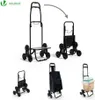 VOUNOT Einkaufstrolley Klappbar mit 6 Räder, Treppensteiger Produktbild-Vorschau 5