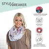 styleBREAKER Damen Loop Schlauchschal mit buntem Produktbild-Vorschau 2