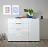 Kommode >Sean< in Weiß, - 135x99x40 cm ( BxHxT) Produktbild-Vorschau 6