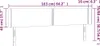 vidaXL Kopfteil mit Ohren Dunkelgrau 163x16x78/88 cm Samt Produktbild-Vorschau 8