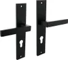 Langschildgarnitur Intersteel Hera PZ 72 mm schwarz matt Produktbild-Vorschau 1