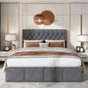 Letto imbottito con contenitore, dimensioni 180x200 cm, Anteprima dell’immagine prodotto 3