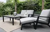 Loungesessel | Bezano | Mattschwarz / Creme | Aluminium | Produktbild-Vorschau 4