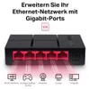 Mercusys 5-Port 10/100/1.000 Mbps Desktop Switch Anteprima dell’immagine prodotto 7