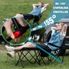 Campingstuhl Faltbar mit Fußablage, Abnehmbare Strandstuhl Produktbild-Vorschau 2