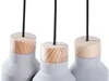 BELIANI Żyrandol lampa wisząca szary trzypunktowy Podgląd zdjęcia produktu 5
