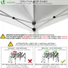VOUNOT® Pavillon 3x3m mit 4 Sandsäcken, Pop Up Produktbild-Vorschau 7