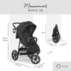 HAUCK Rapid 3R Black 14854 Passeggino a tre ruote nero - Anteprima dell’immagine prodotto 6