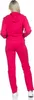 Tuta da jogging da donna con zip; rosa-nero 2XL Anteprima dell’immagine prodotto 4