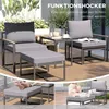 Outsunny Gartenmöbel Set 2 Personen wetterfest Produktbild-Vorschau 4