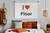MuchoWow® Wandteppich Wandbehang Ich liebe - Boden - Produktbild-Vorschau 4