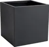 Vaso da fiori BLOCK in fibra di vetro, antracite, 50x50x50 Anteprima dell’immagine prodotto 1