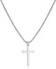 AFSTALR Herren Gold/Silber Kreuz Kette mit Anhänger Produktbild-Vorschau 1