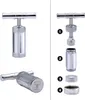 A product image showing a metal pollen press and its disassembled parts, with numbered labels. Produktbild-Vorschau