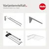Porte-serviettes Hailo 3143901 blanc pur 3 pièces 430 mm Voir les images du produit 5