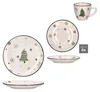 18pcs Service à café Arbre de Noël Faïence 6 personnes Voir les images du produit 4
