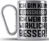 Trendation - Klugscheißer Geschenk Edelstahl Tasse Produktbild-Vorschau 1