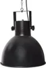 A black hanging lamp with a dome-shaped shade. Produktbild-Vorschau