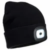 A black beanie with an integrated LED light. Produktbild-Vorschau