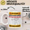 Fitnessfreak Tasse Geschenk Lustiger Spruch Geschenkidee Produktbild-Vorschau 3