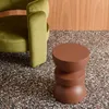 Tavolino, lato divano, comodino metallo, Terracotta Anteprima dell’immagine prodotto 4