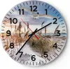 Wanduhr - Rund - Glasuhr - Möwe Meer Küste - 30x30cm - Produktbild-Vorschau 1