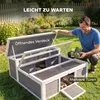 PawHut Schildpaddenhuis, houten schildpadren met Productafbeelding-voorbeeld 7