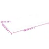 vidaXL Wandregal Dunkelgrau 100x60x2 cm Massivholz Eiche Produktbild-Vorschau 7