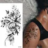 6 Teile/los 3D Realistische Große Schwarze Rose Blume Produktbild-Vorschau 3