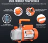 A diagram highlighting the features of a vacuum pump. Produktbild-Vorschau