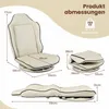 COSTWAY Relaxfauteuil, 360° draaibaar, vloerstoel met Productafbeelding-voorbeeld 3