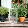 DanDiBo Tabouret pour fleurs Métal Blanc Angulaire 50 cm Voir les images du produit 6