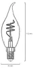 8 x LED-Kerzenlampe Flamme E14 | 4 Watt dimmbar | 1800K Produktbild-Vorschau 4