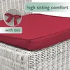 Beautissu Set di 4 cuscini per sedia Pia, 40x45 cm, rosso Anteprima dell’immagine prodotto 3