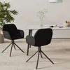 vidaXL Sedie da pranzo 2 pz. Girevoli in velluto nero Anteprima dell’immagine prodotto 8