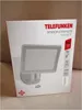 The image shows the retail packaging of a Telefunken LED outdoor light with a motion sensor. Produktbild-Vorschau