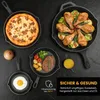 HOMELUX Gusseisenpfanne 26cm Pfanne Gusseisen Induktion Produktbild-Vorschau 4