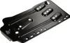 A black metal bracket for a car battery, shown from a diagonal top-down perspective on a white background. Produktbild-Vorschau