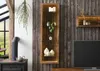MASSIVMOEBEL24.DE Hängevitrine Akazie 45x30x145 natur Produktbild-Vorschau 8