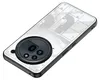 A black smartphone case with a transparent back showing internal components. Produktbild-Vorschau