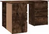 vidaXL Rohový psací stůl Smoked Oak 145x100x76 cm výrobek Náhled obrázku produktu 5